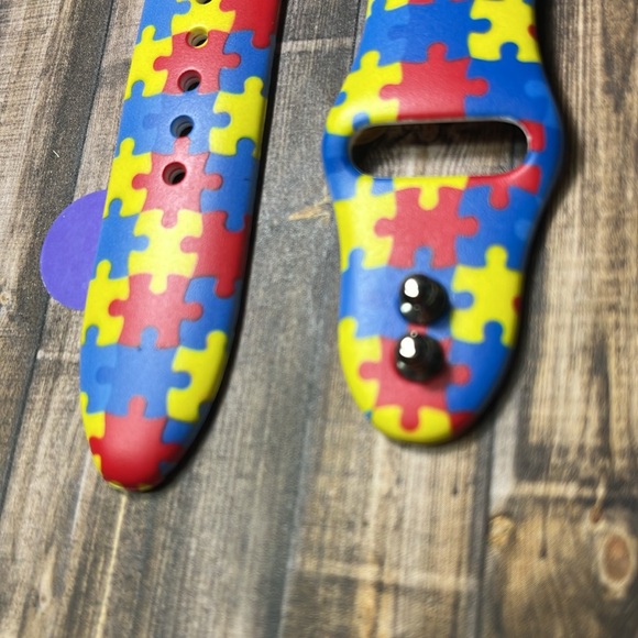 5for$10 Puzzle Piece Autism Awareness 38mm/40mm/41mm Apple Watchband NWT - Picture 4 of 5